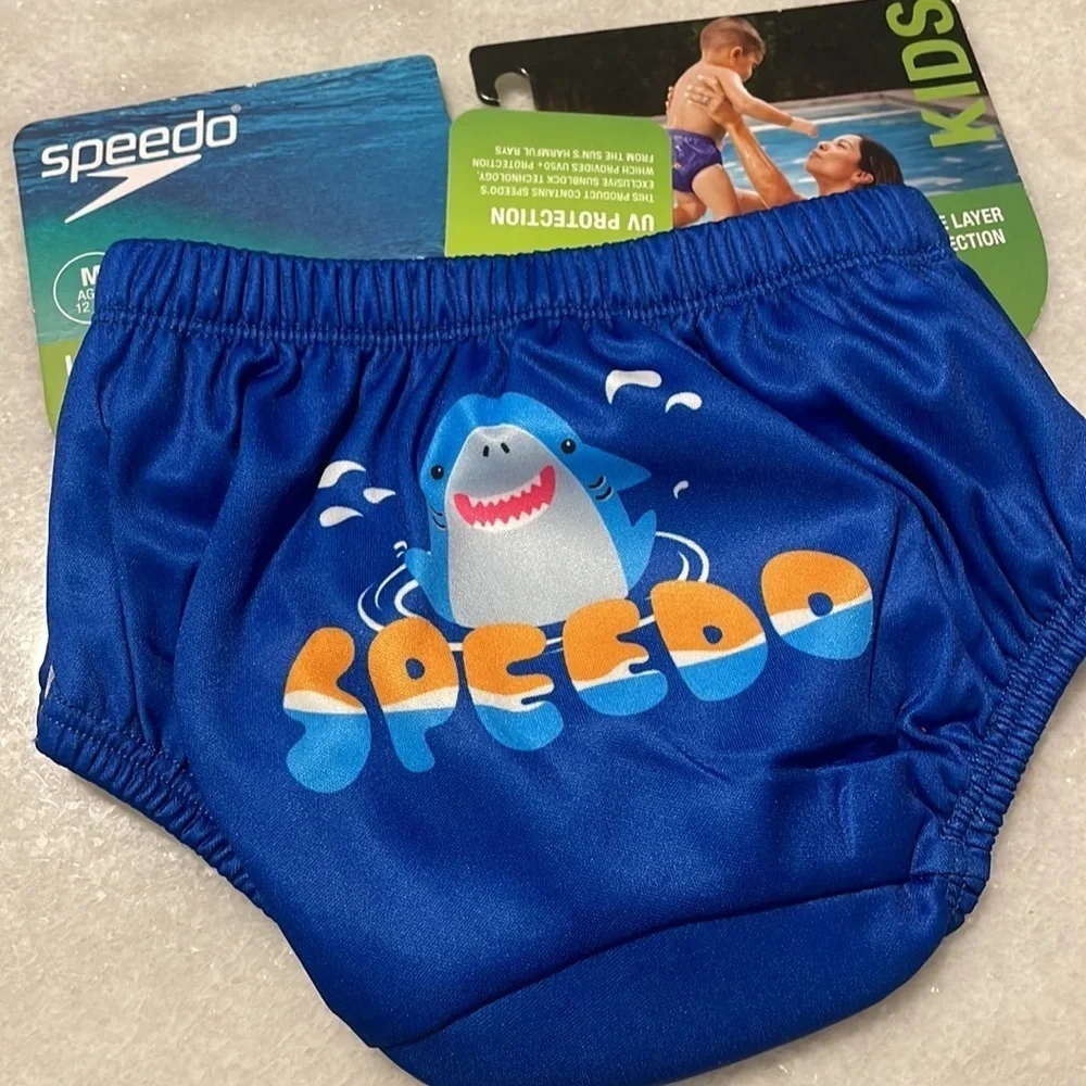 Speedo UV Swim Diaper with Snap features unisex size M ages 12M